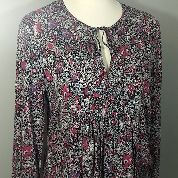 BCBGeneration boho style floral blouse, sz S. - Picture 2 of 7